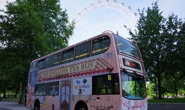 London Afternoon Tea Bus and Panoramic Tour on Lower Deck