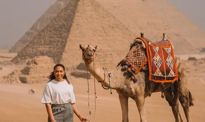 Cairo Layover Giza pyramids tour and sphinx with camel ride and lunch