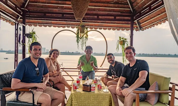 Phnom Penh Silk Island Sunset Haft Day Vespa Tour