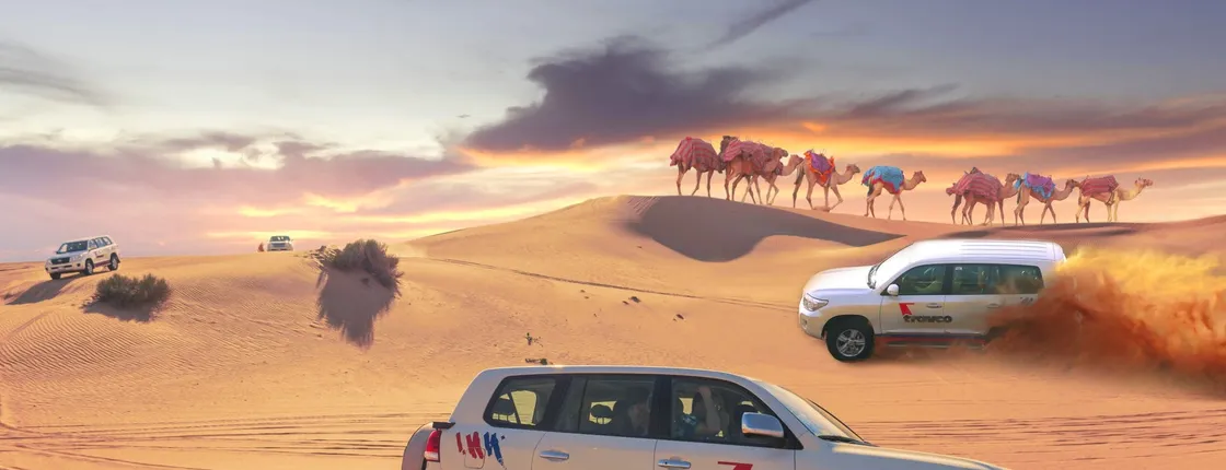 Dune dinner safari at Bassata Camp from Ajman