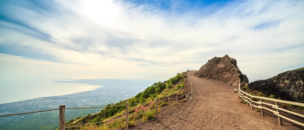Half day excursion to Mt Vesuvius with wine tasting and lunch from Naples