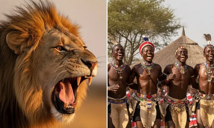 Lion Safari & Lesedi Cultural Village Tour from Johannesburg