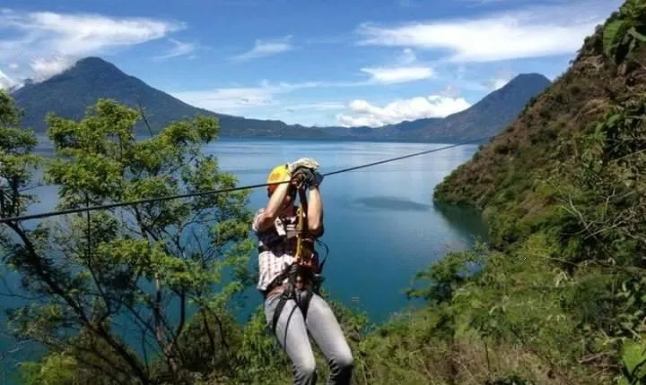Adventure in Lake Atitlan Zip lines and towns. Overnight.