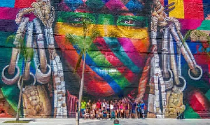 Along the Olympic Boulevard in Rio de Janeiro