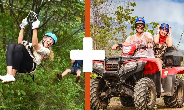 ATV + Zipline Combo Tour from Tamarindo or Conchal