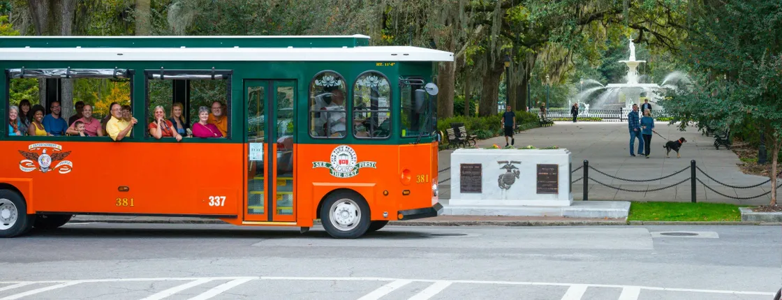Old Town Trolley tours of Savannah