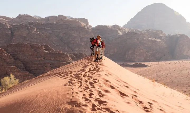 Full-Day 8 Hour Jeep Tour into Wadi Rum Protected Area with Stay