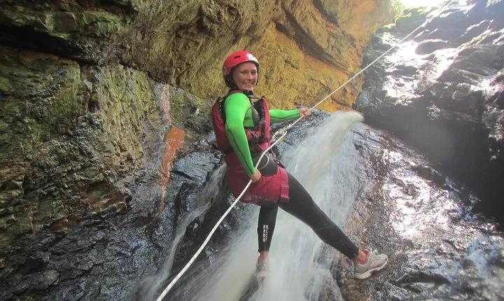 Short Canyoning Trip in The Crags