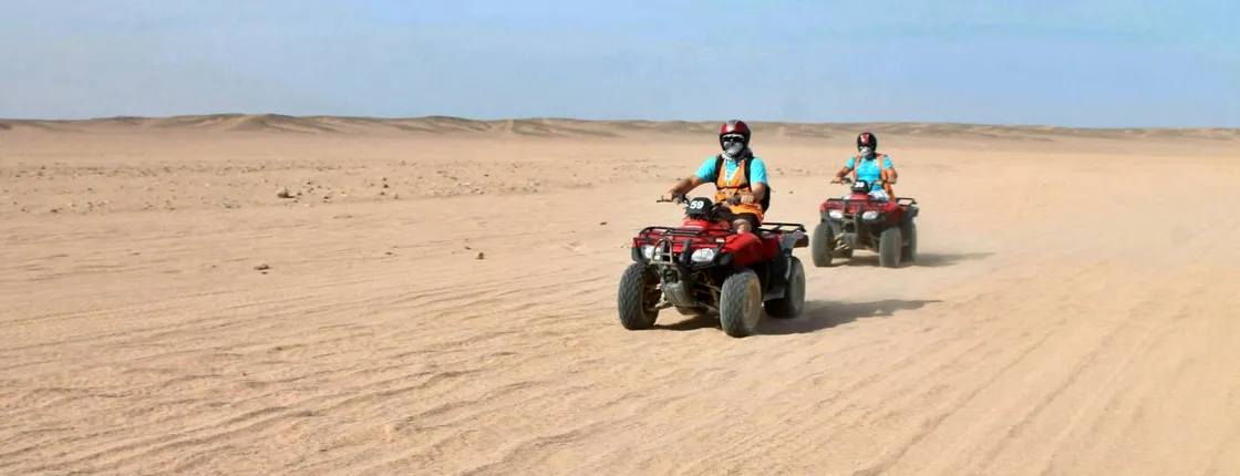 Half-day Hurghada Desert Quad Bike Tour with Camel Ride and Tea