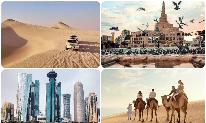 Doha: Combo City Tour & Desert Safari with Pickup drop-off