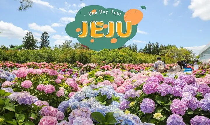 Jeju Folk Village, Hueree Natural Park, with Seongsan Ilchulbong
