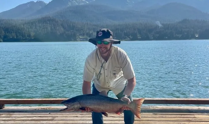 Juneau Shore Fishing for Alaskan Salmon