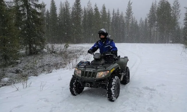 ATV Safari on Ice and Snow