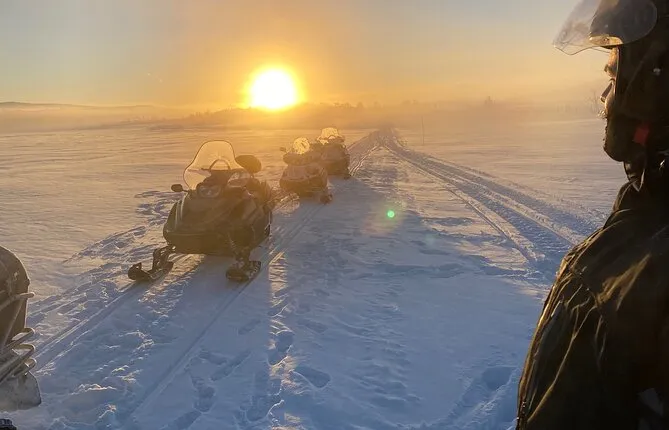 5-Hour Snowmobile safari on the Arctic Tundra. Have Fun & Explore!