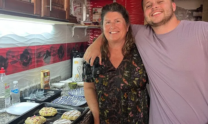 Cooking and eating with a local family
