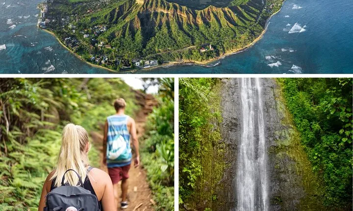 PRIVATE TOUR-Hike Diamond Head & Hawaiian Waterfall