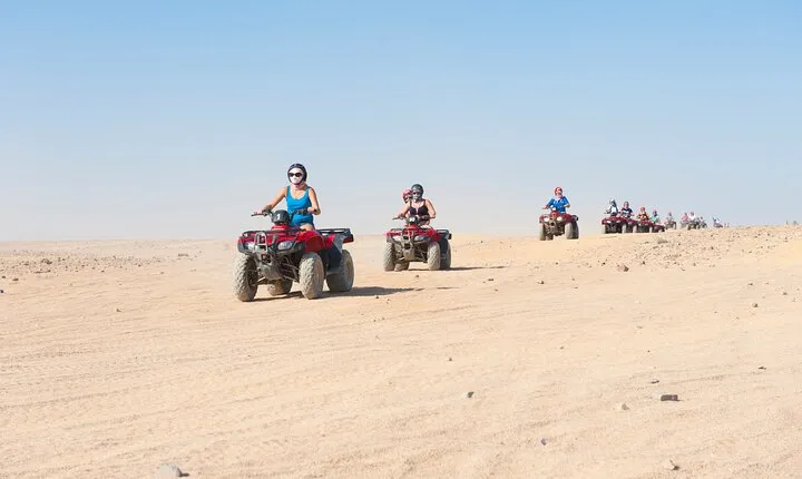 ATV Quad, Jeep, Super Safari Camel Ride, BBQ Dinner, Bedouin village-Marsa Alam