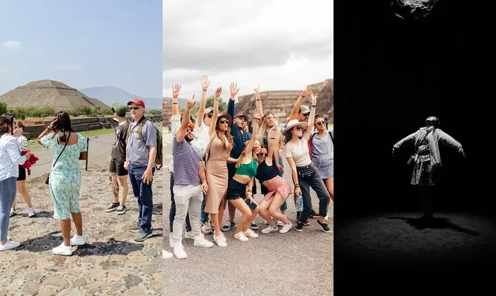 Teotihuacan Pyramids and Cave [Pick Up - Drop Off]