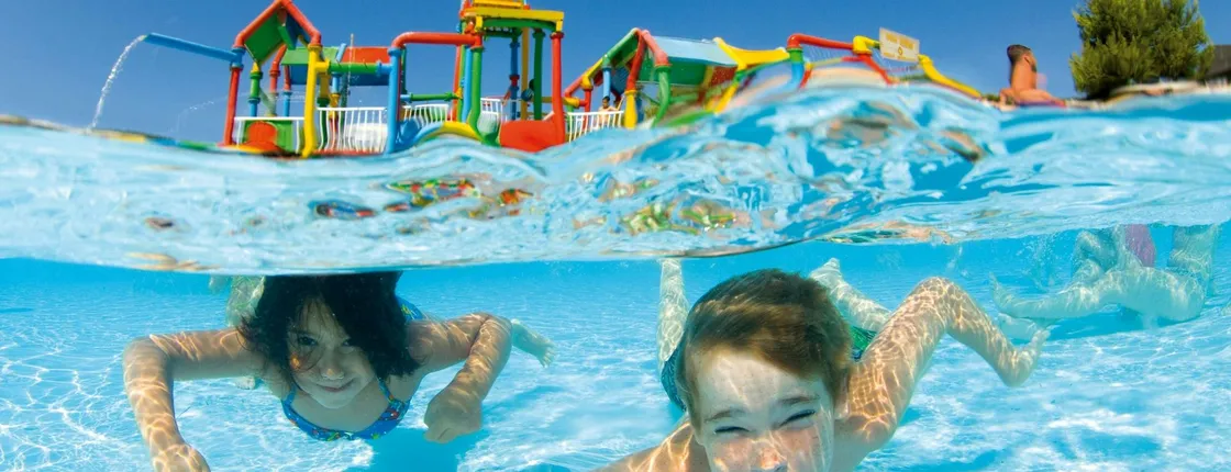 Western Water Park Entrance with Transport
