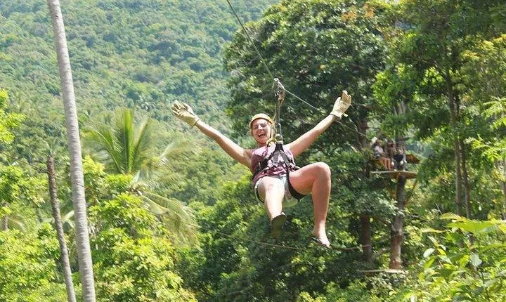 Ko Samui : Sky Fox Cable Ride in the Jungle