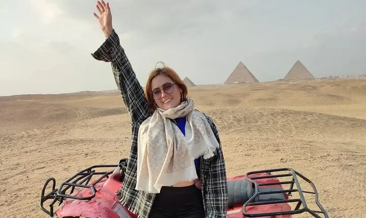 Private Quad Bike Adventure in Desert at Giza Pyramids