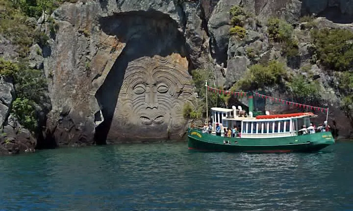 Maori Rock Carvings Scenic Cruise