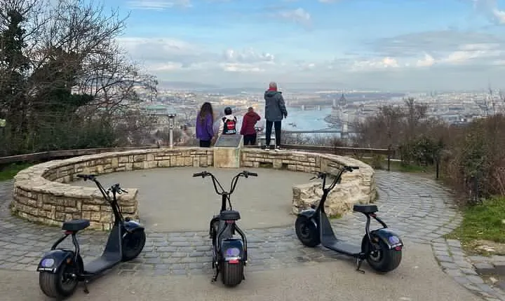 Budapest Citadel Tour on E-Scooter with The Best Panoramic Views