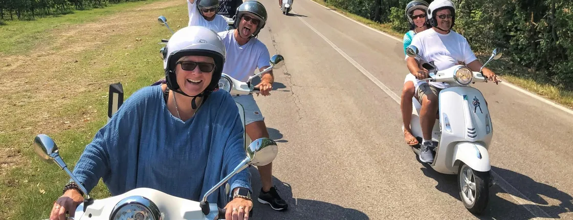 Tuscany Sunset Vespa Tour with Wine Tasting