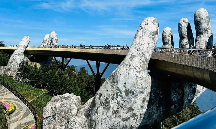 Golden Bridge Ba Na, Marble Mountain,Dragon Bridge,Monkey Mountain- Fullday Tour