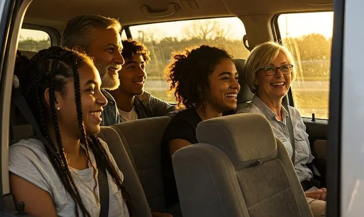 10 Passenger Van from Times Square to EWR Newark Airport 