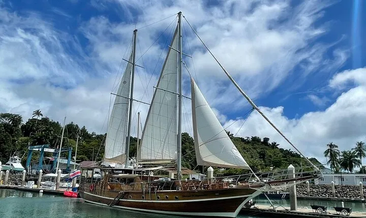 Cruising on a 100' Wooden Sail Ship in Province of Puntarenas