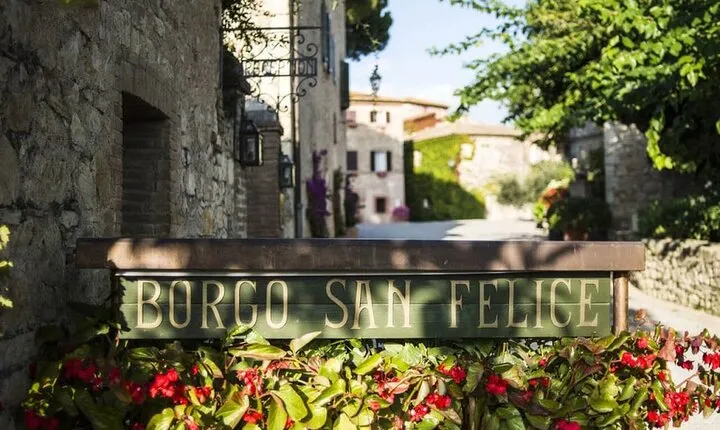 Borgo San Felice - Heli Wine Tour from Florence
