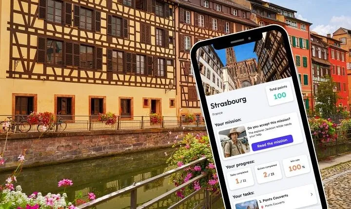 Strasbourg Exploration Game and City Tour on your Phone