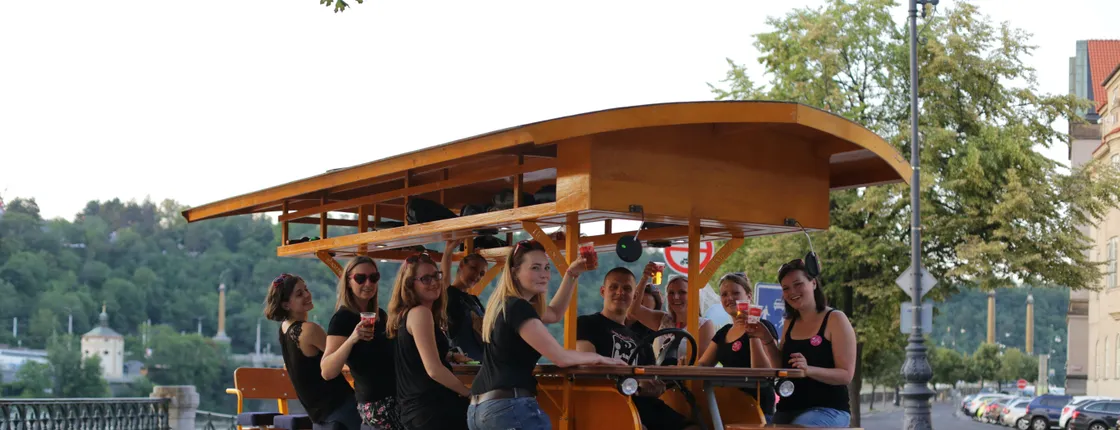 Beer Bike tour of Prague