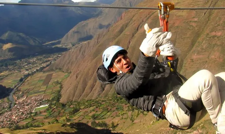 Zipline in Chinchero (Sacred Valley of the Incas)