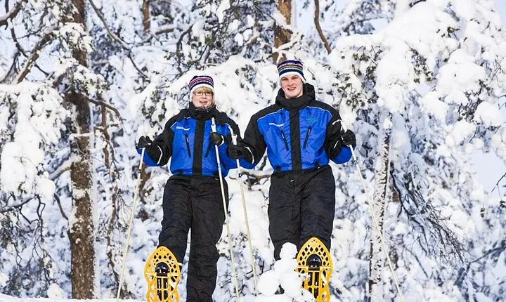 Snowshoe Trip in the Forest
