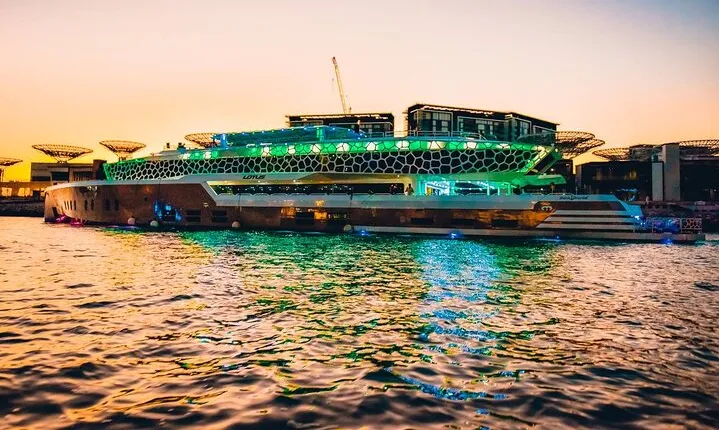 Lotus Mega Yatch Dinner Cruise Dubai With Transfers Optional