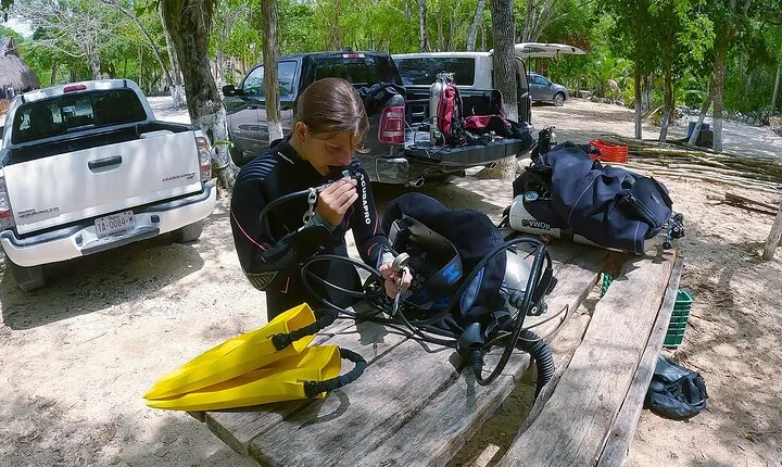 Cenote Dos Ojos Guided Scuba Diving