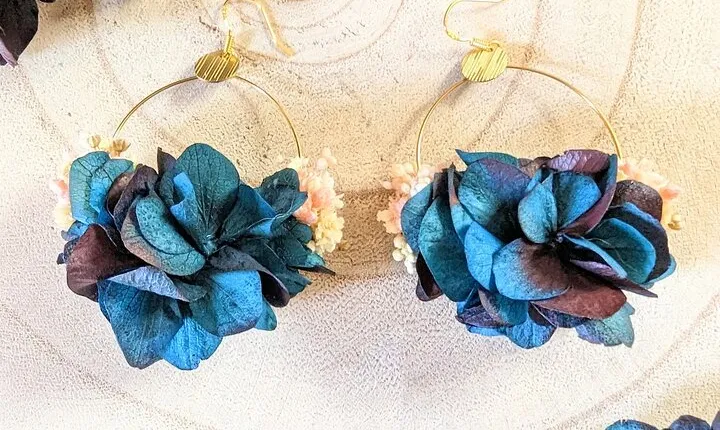 Floral Earrings Workshop in Paris France