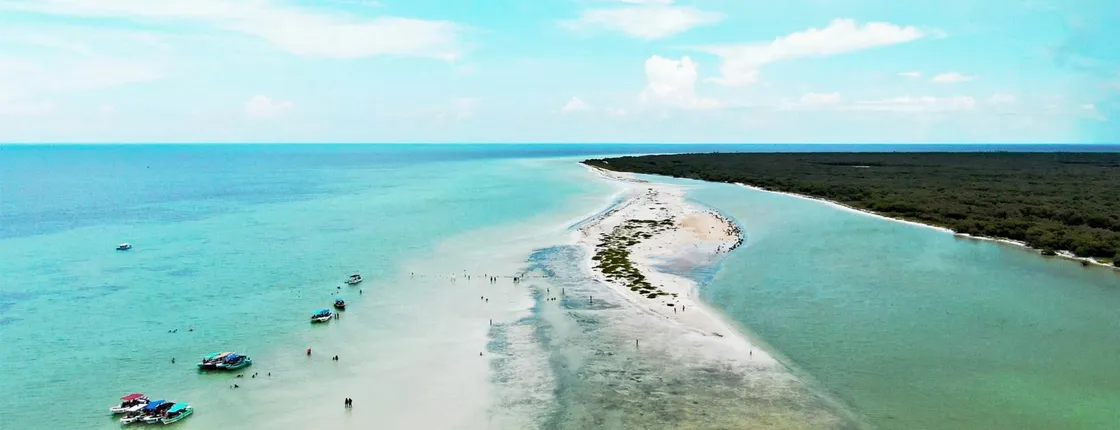 Full-day guided boat tour to Holbox and Passion Islands