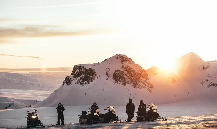 Golden Circle Super Jeep Adventure with Snowmobiling on Glacier