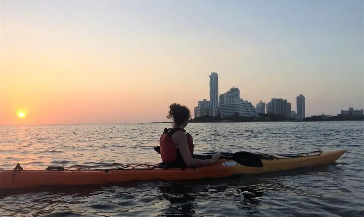 Sunset Cartagena In Kayak