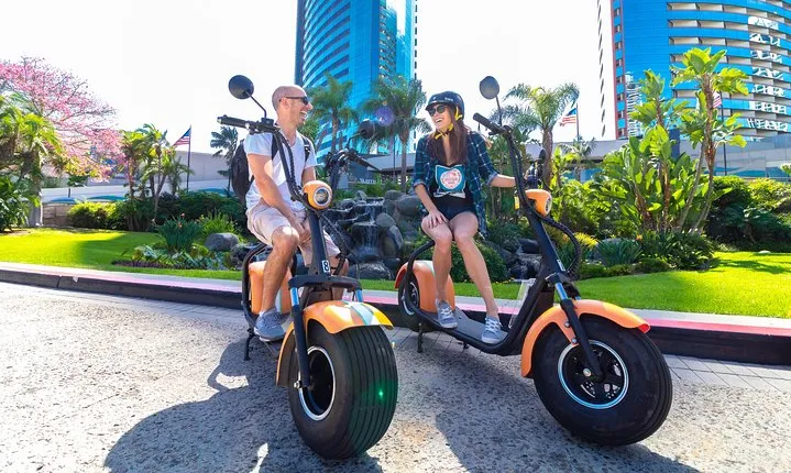 1Hr GPS Self Guided Scooter Tour: Harbor/Gaslamp Quarter