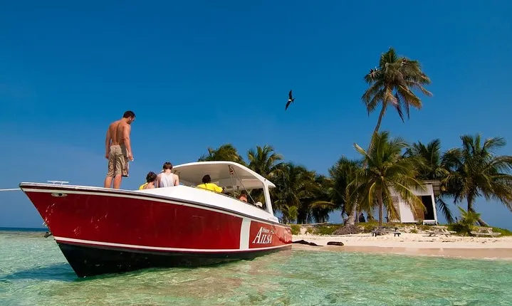 Snorkel the Perfect Tropical Isle Silk Caye with Turtles, Rays and Sharks