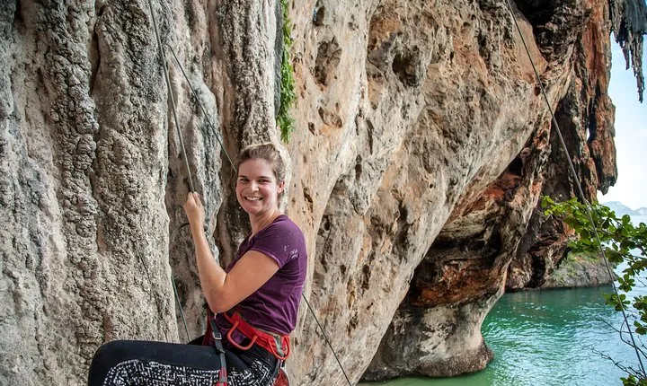 Beginner's Half-Day Rock Climbing Tours at Railay Beach Krabi