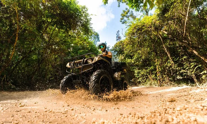 Cancun ATV Jungle Adventure, Ziplines, Cenote and Tequila Tasting