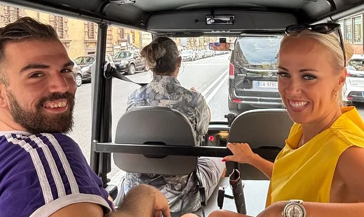 Golf Cart Tour in Rome with Traditional Gelato Degustation