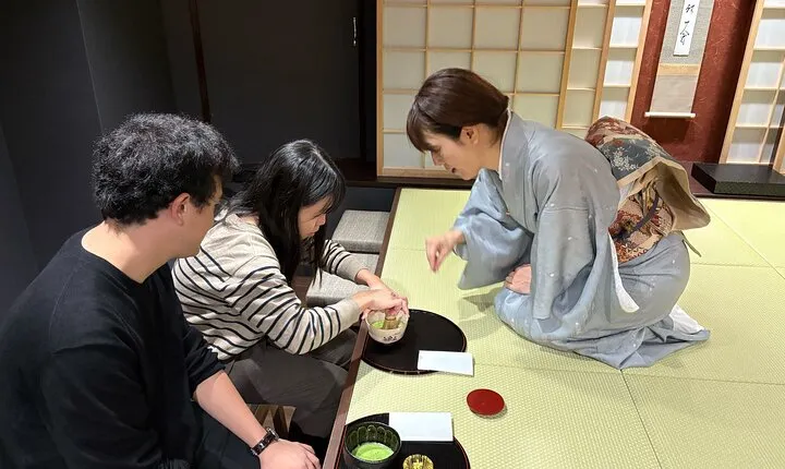 Traditional Tea Ceremony with Matcha and Sweets in Kyoto