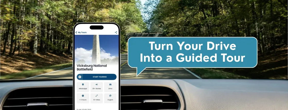 Vicksburg National Battlefield self-guided driving audio tour