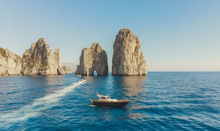 From Sorrento: Capri Small Group Boat Day Tour with Max 8 People